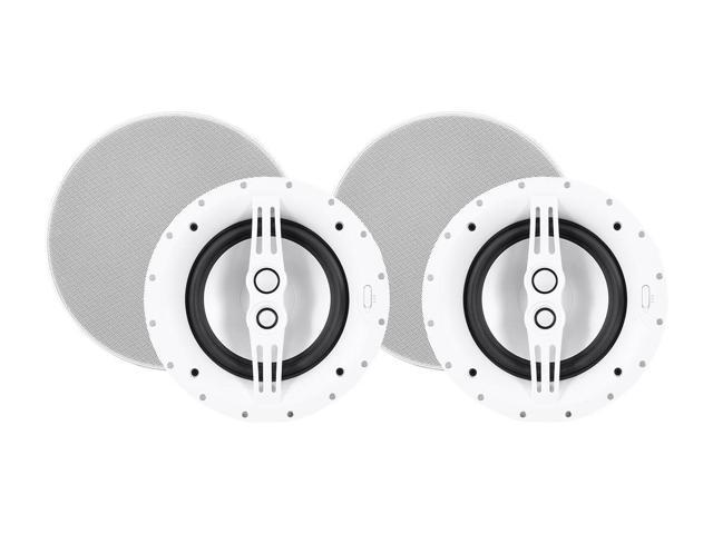 Monoprice 3 Way Architectural Aluminum Ceiling Speakers 8in With