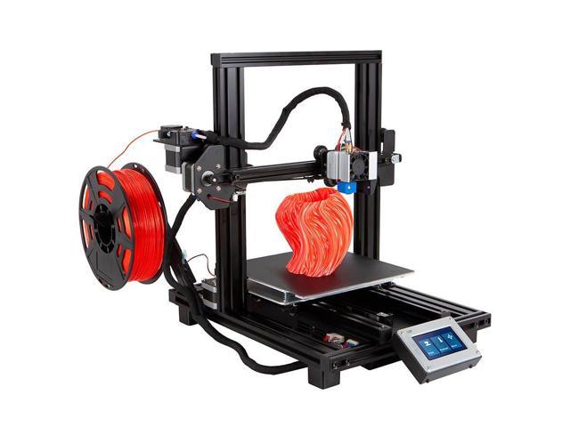 Photo 1 of Monoprice MP10 Mini 3D Printer - Black with (200 x 200 mm) Magnetic Heated Build Plate, Resume Printing Function, Assisted Leveling, and Touch Screen