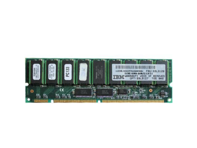 Refurbished: 33L3127 IBM 512MB SDR 133MHZ PC133 168-PIN SDRAM ECC  Registered DIMM MEMORY (FOR SERVER ONLY) - Newegg.com