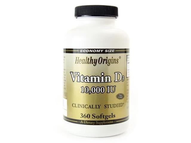 Healthy Origins Vitamin D3 Iu 360 Softgels Newegg Com