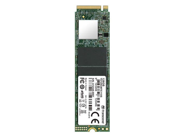 Transcend 128GB M.2 2280 SSD, Up to 1,500 MB/s, Compatible w/Ultrabook Laptop PC Desktop, PCIe NVMe Gen3x4 SSD, 3D TLC NAND Flash Internal Solid State Drive, LDPC Error Correction ECC, SLC Cache