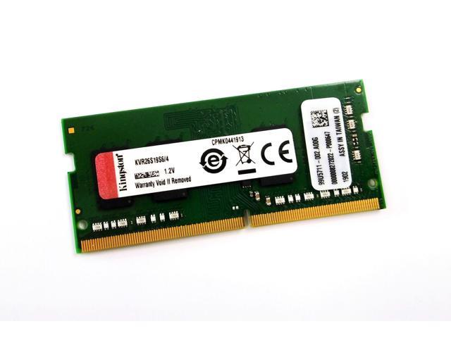 Kingston ValueRAM - DDR4 - 4 GB - SO-DIMM 260-pin - 2666 MHz / PC4-21300 - CL19 - 1.2 V - unbuffered - non-ECC