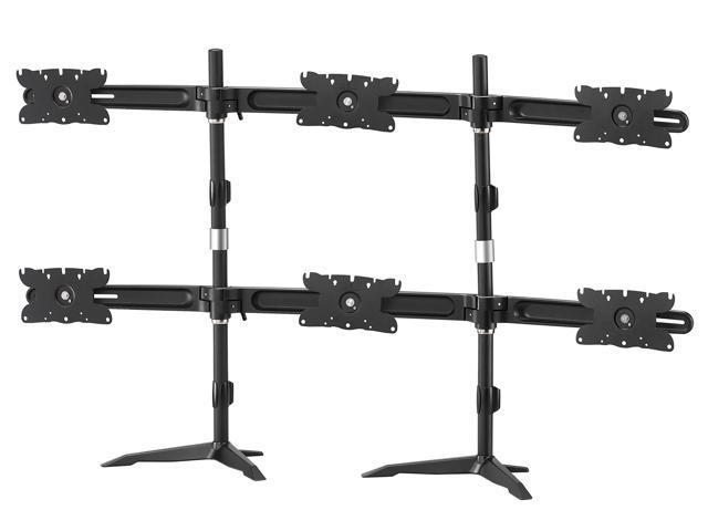 Hex Monitor Ultra Slim Stand Based Desk Mount. Supports 6  32 inch LCD/LED monitors. 200mm x 100mm / 100mm x 100mm / 75mm x 75mm. Also ideal for 26, 27, 28, 29, 30 and 32 inch monitors.