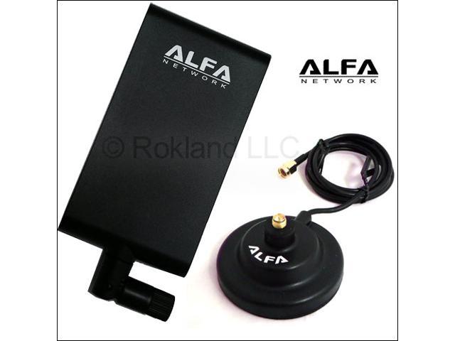 Alfa APA-M25 2.4/5 GHz dual band 10 dBi antenna +ARS-AS01 magnetic docking base