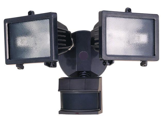 300 Watt Quartz Halogen Motion Sensing Twin Security Light Bronze Heathco Newegg Com
