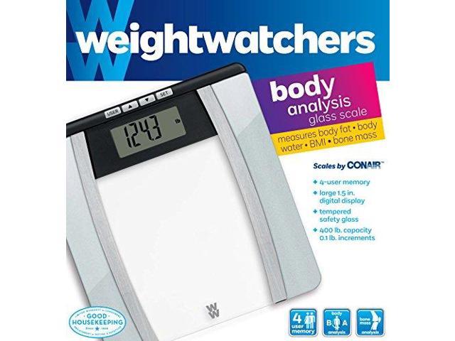 Glass Body Analysis Scale Black - Weight Watchers