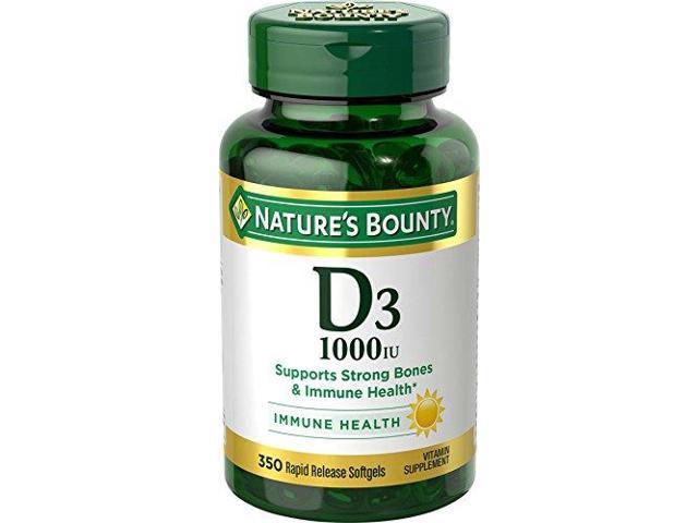 Natures Bounty Vitamin D3 1000 Iu Softgels 350 Softgels