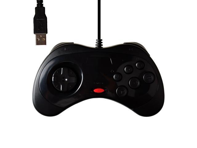 Usb 6 Button Wired Sega Saturn Controller Gamepad Joystick For Pc