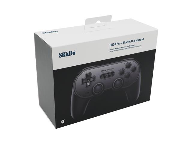 8bitdo Sn30 Pro Gamepad Bluetooth 4 0 Game Controller For Nintendo Switch Windows Raspberry Pi Black Edition Newegg Com