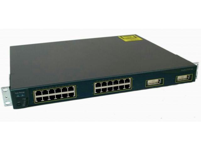 Cisco WS-C3550-24-SMI 24 10/100 2 GBIC Layer 3 Switch w/Brackets 