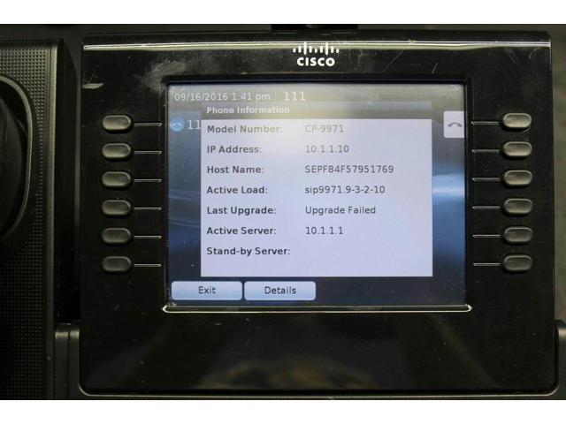 Refurbished Cisco 9971 Five Line Color Display Unified Phone Cp 9971 C K9 Lifetime Wty Newegg Com