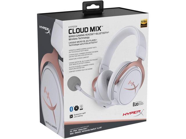 Hyperx Cloud Mix Wired Gaming Headset Bluetooth Rose Gold Game