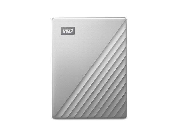 WD 5TB Silver My Passport Ultra Portable Storage External Hard Drive USB-C for Mac (WDBPMV0050BSL-WESN)