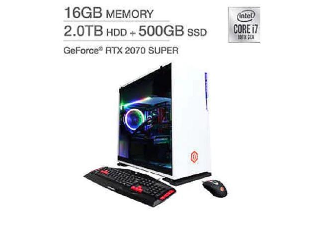 Cyberpowerpc Supreme Liquid Cooled Gaming Desktop 10th Gen Intel Core I7 f Geforce Rtx 70 Super White Pc Computer 16gb Ram Memory 2tb Hdd 500gb Ssd Slc8600c Newegg Com