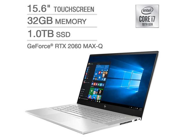 HP ENVY 15.6" Touchscreen Laptop - 10th Gen Intel Core i7-10750H - GeForce RTX 2060 - 4K UHD (3840 x 2160) - Windows 10 Professional 32GB RAM 1TB SSD 15-ep0035cl