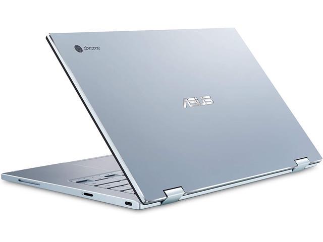 ASUS Chromebook Flip C433 2 in 1 Laptop, 14" Touchscreen FHD NanoEdge Display, Intel Core m3-8100Y Processor, 8GB RAM, 64GB eMMC Storage, Backlit Keyboard, Silver, Chrome OS, C433TA-AS384T