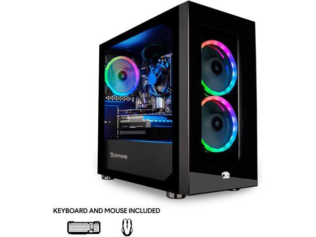 iBUYPOWER Pro Gaming PC Computer Desktop Trace 4 MR 165i (Intel i7-10700F 2.9GHz, AMD RX 580 8GB, 16GB DDR4 RAM, 480GB SSD, 1TB HDD, WiFi Ready, Windows 10 Home)