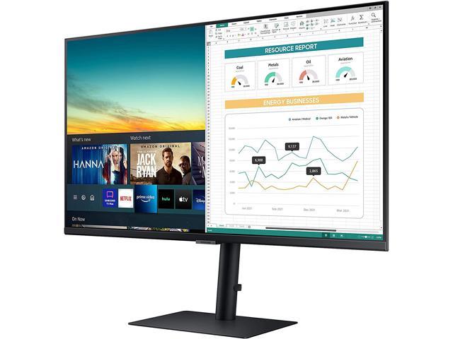 SAMSUNG M5 Series 32-Inch FHD 1080p Smart Monitor & Streaming TV (Tuner-Free), Netflix, HBO, Prime Video, & More, Apple Airplay, Bluetooth, Height Adjustable Stand, Built-in Speakers (LS32AM502HNXZA)