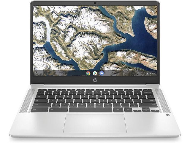 HP Chromebook 14-inch Laptop, Intel Celeron N4120 Processor, Intel UHD Graphics 600, 4 GB RAM, 64 GB SSD, Chrome OS (14a-na0226nr, Mineral Silver)