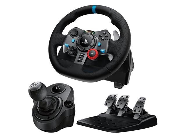 Logitech G29 Driving Force Racing Wheel and Floor Pedals, Real Force  Feedback, Stainless Steel Paddle Shifters, Leather Steering Wheel Cover for  PS5,