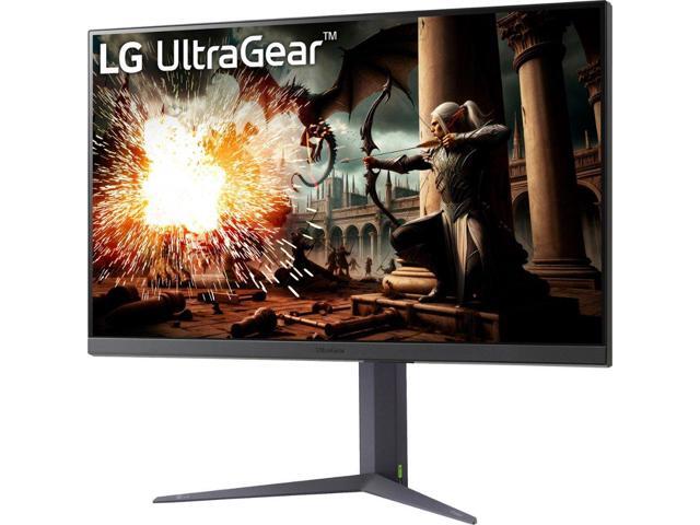 LG - UltraGear 32" IPS LED 180Hz 1-ms NVIDIA G-SYNC Compatible and AMD Freesync Gaming Monitor with HDR - Black