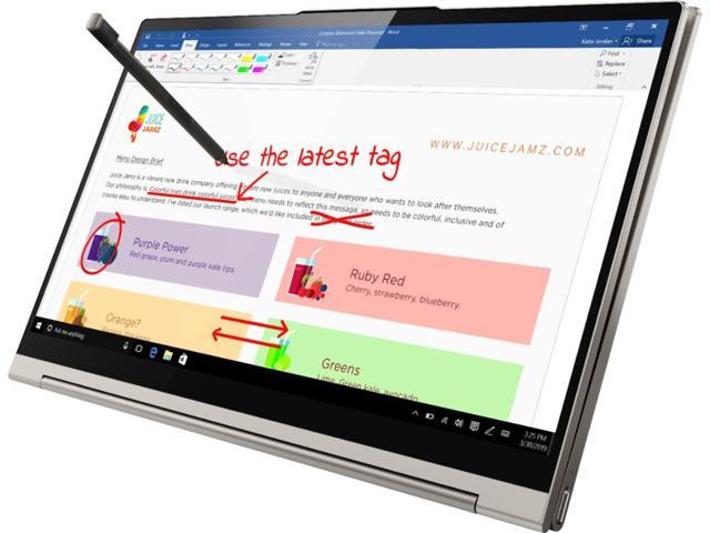 Lenovo - Yoga C940 2-in-1 14" 4K Ultra HD Touch-Screen Laptop - Intel Core i7 - 16GB Memory - 512GB SSD - Mica 81Q90041US Tablet PC Computer