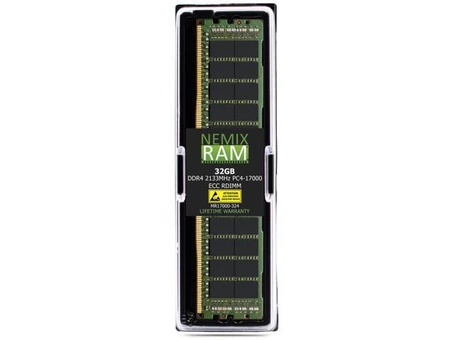 QNAP RAM-32GDR4ECT0-RD-2133 32GB DDR4 2133MHz PC4-17000 RDIMM 2Rx4  Compatible Memory