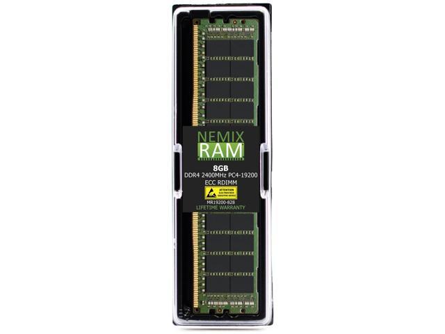 QNAP RAM-8GDR4ECT0-RD-2400 8GB DDR4 2400MHz PC4-19200 RDIMM 2Rx8 Compatible  Memory