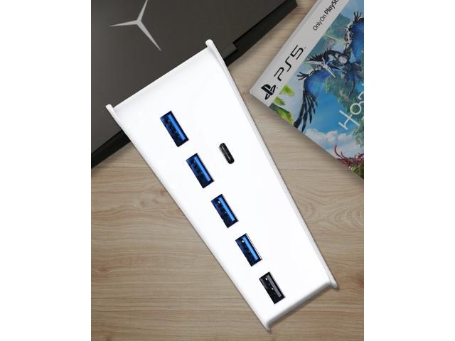 PS5 USB Hub, PS5 Extension USB Type C 3.1 High Speed Transmission