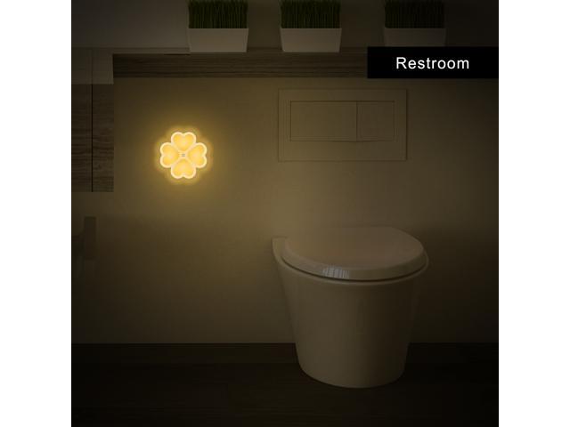 Warm White LED Night Lights with Dusk to Dawn Sensor Auto Adjustable Brightness Kitchen Joso Plug in Night Light Bedroom Hallway Stair 4-Pack 0.7W Wall Nightlight for Kids Room