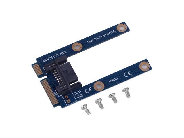 New mSATA Mini Extender to 7 Pin SATA HDD Convert Card Adapter Board