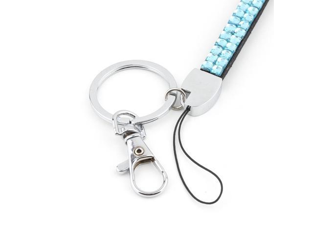 Audew Strap Lanyard Bling Rhinestone Crystal Custom for ID Badge Key Ring Holder