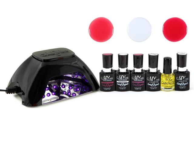 Uv Nails Gel Nail Polish Starter Kit With Led Lamp Colors Uv Nails Gel Nail Polish Starter Kit With Led Lamp Colors French Manicure