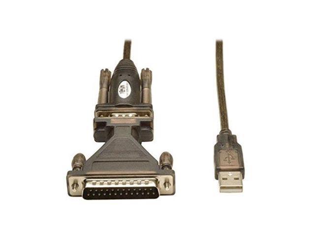 Tripp Lite Model U209-005-DB25 USB-to-Serial Cable Adapter (USB-A to DB25 M/M)