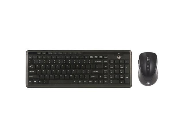 Digital Innovations 4270100 USB Wireless Keyboard and Optical EasyGlide Mouse Black (4270100)