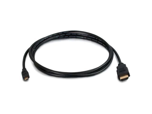 C2G 50616 4K UHD High Speed HDMI to Micro HDMI Cable (60Hz) with Ethernet for 4K Devices, Black (10 Feet, 3.04 Meters)