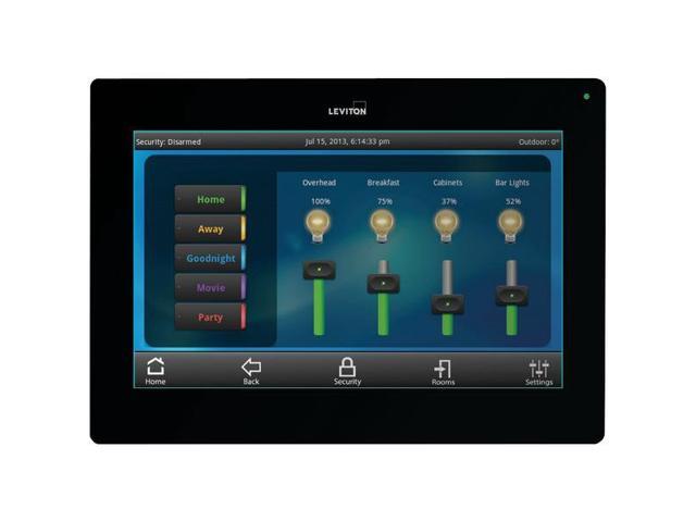 Leviton Omnitouch 7 Security & Automation Color Touchscreen, Black 