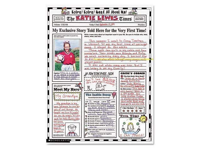 Scholastic Instant Personal Poster Sets Extra Extra Read All About Me ...