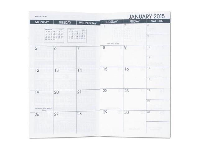 2018 monthly planner refill