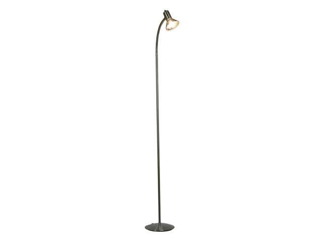 Brushed Nickel Finish 61 In Metal Mesh Gooseneck Floor Lamp W