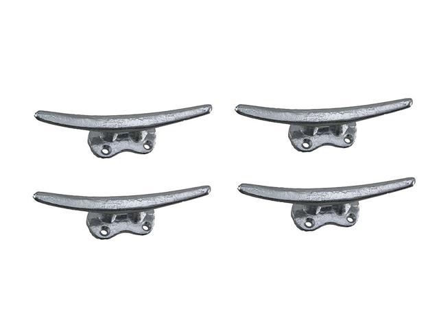 Set Of 4 Cast Iron Nautical Cleat Wall Hooks Drawer Pulls Newegg Com