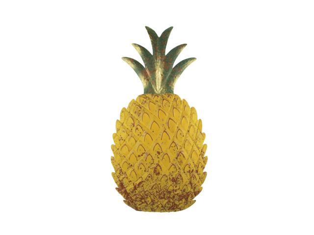 Rustic Yellow Metal Art Tropical Pinele Wall Hanging Newegg Rustic Yellow Metal Art Tropical Pinele Wall Hanging