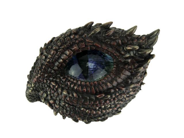 Antique Bronze Finish Thorny Dragon Eye Trinket Stash Box