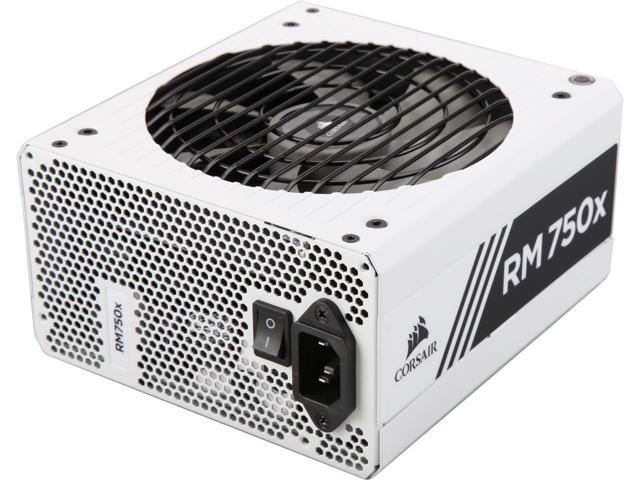 Power Supply CORSAIR RMx White Series RM750x White (CP-9020187-NA) 750W 80 PLUS Gold Certified, Fully Modular, 10 Year Warranty