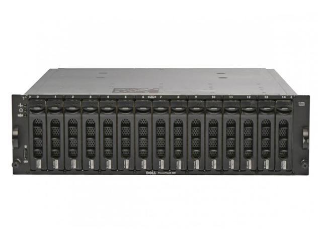 Dell PowerVault MD1000 15x 1TB SAS STORAGE RAILS DUAL P//S EMM CONTROLLER
