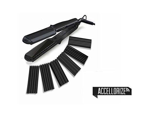 4 In 1 Curling Iron Accellorize Hair Crimper Hair Straightener