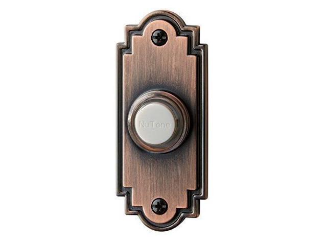 Nutone Pb15lbr Wired Lighted Door Chime Push On Oil Rubbed Wired Lighted Door Chime Push On