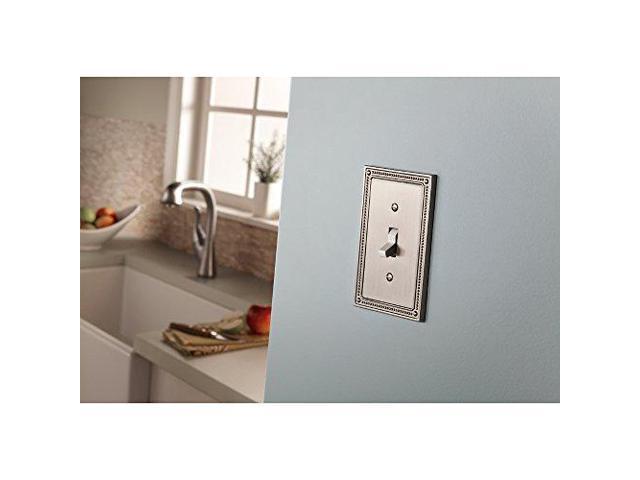 Satin Nickel Liberty Hardware Manufacturing Corporation Franklin Brass W35068-SN-C Classic Beaded Quad Switch Wall Plate//Switch Plate//Cover