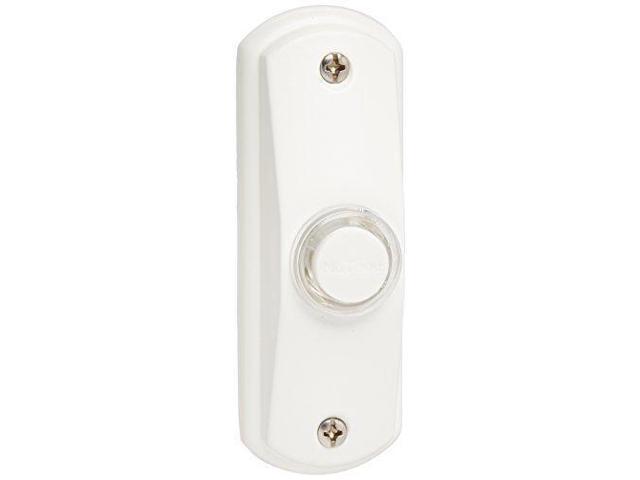 Nutone Pb53lwh Wired Lighted Door Chime Push Button White