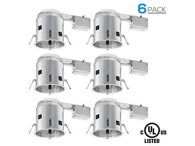 4 Inch Incandescent Airtight Remodel Recessed Housing 6 Pack